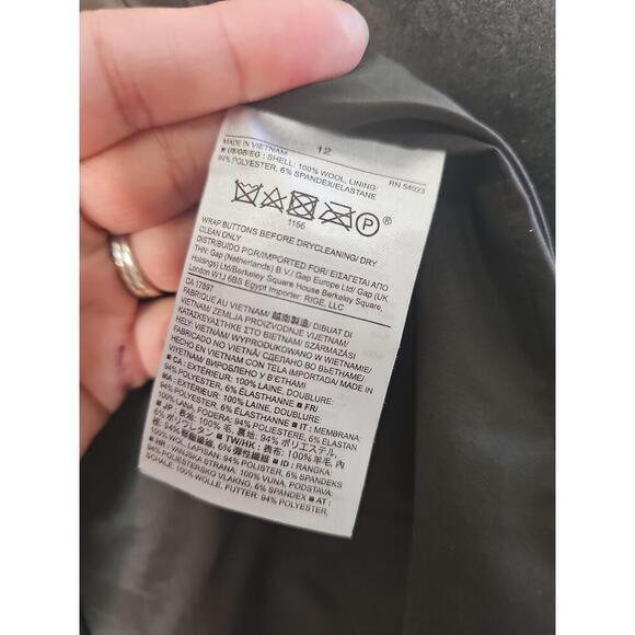 Banana Republic Green Military Blazer Womens Size 12 - Picture 7 of 9